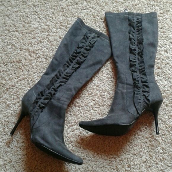 Bakers Shoes - Bakers Suede Ruffle Boots